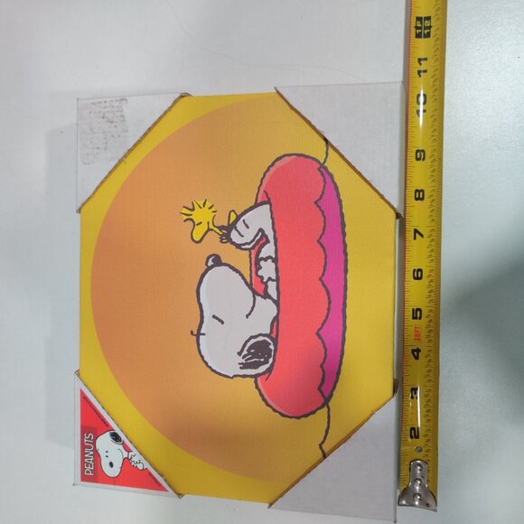 Peanuts Canvas Art Print  Snoopy Woodstock On Red Swim Raft Floaty 8.25x10.5" - Picture 9 of 13